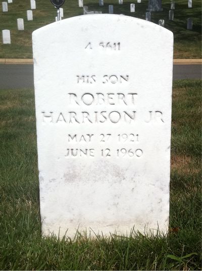 Headstone Back of Robert Nesbitt. Arlington National Cemetery.