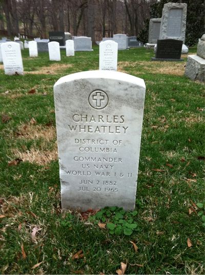 Headstone Front of Charles Wheatley. Arlington National Cemetery.