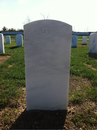 Headstone Back of Roy Mcclendon. Arlington National Cemetery.