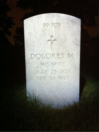 Headstone Back of Culbreth O Inman. Arlington National Cemetery.