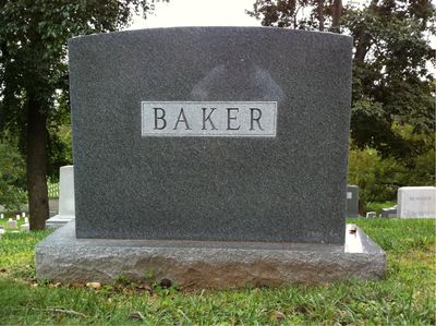 Clovis Baker — Headstone Back