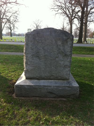 Headstone Back of Rufus Ingalls. Arlington National Cemetery.