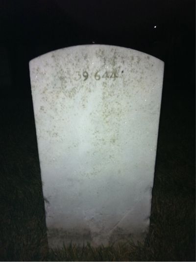 Headstone Back of Louise Herbstritt. Arlington National Cemetery.