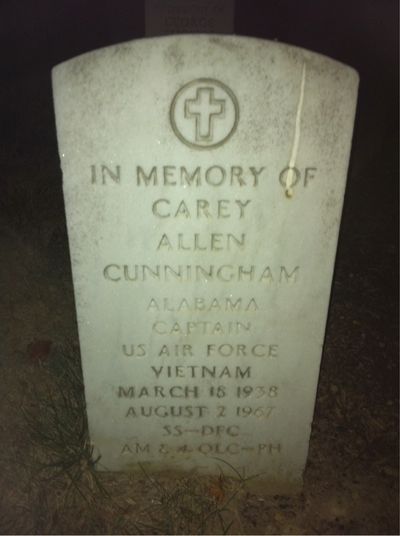 Carey Cunningham — Headstone Front