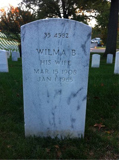 Headstone Back of Patrick H Desmond. Arlington National Cemetery.