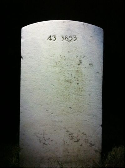 Headstone Back of Noble Duckett. Arlington National Cemetery.
