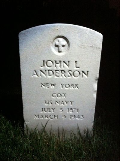 Anna Anderson — Headstone Front