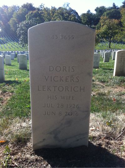 Headstone Back of Charles Franklin Hall. Arlington National Cemetery.