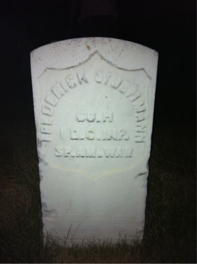 Headstone Front of Frederick Stuehmann. Arlington National Cemetery.