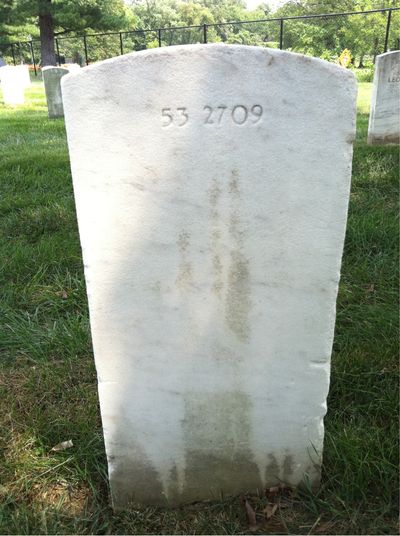 Headstone Back of Barry Wayne Smith. Arlington National Cemetery.