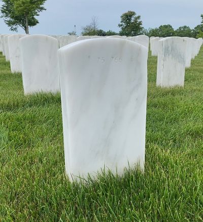 Headstone Back of Arnold Owens. Arlington National Cemetery.