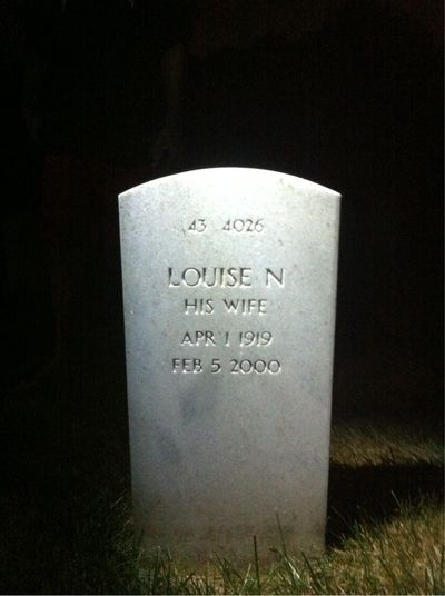 Headstone Back of John Maddox. Arlington National Cemetery.