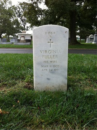 Headstone Back of Melton Adams Hatch. Arlington National Cemetery.
