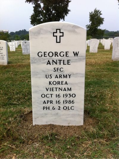 Frances Antle — Headstone Front