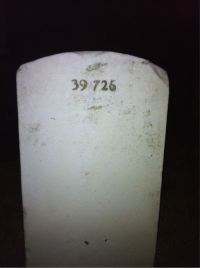 Mary Mills — Headstone Back