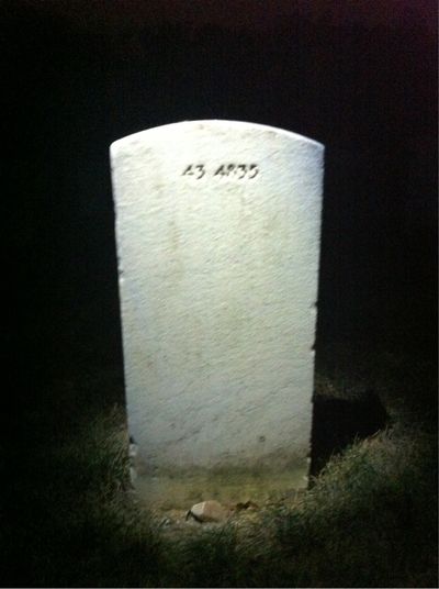 Headstone Back of James Foman. Arlington National Cemetery.