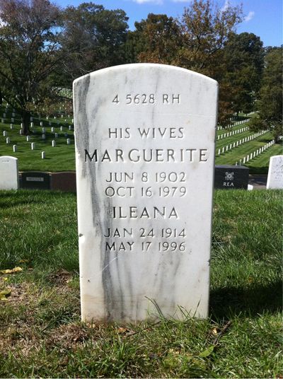 Headstone Back of Blinn Van Mater. Arlington National Cemetery.