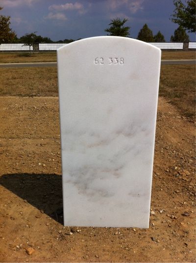 Headstone Back of Ray Fillmore Garman. Arlington National Cemetery.