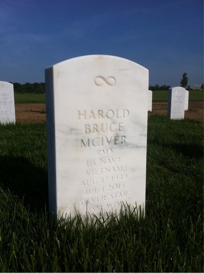 Harold Mciver — Headstone Front