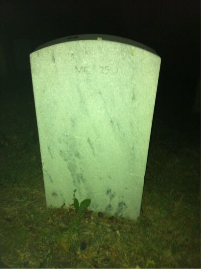 Headstone Back of Howard Cleasby Hovey. Arlington National Cemetery.