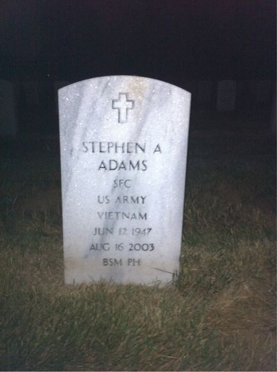 Stephen Adams — Headstone Front
