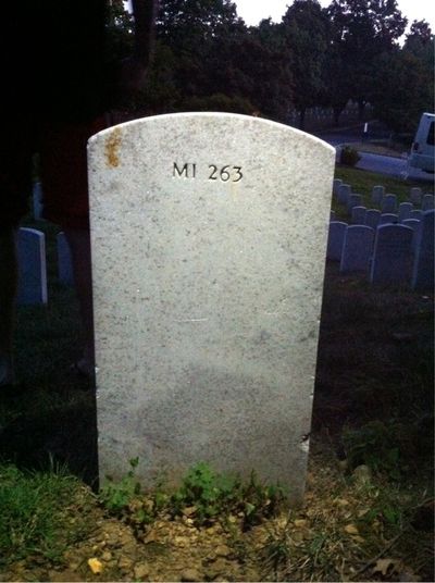 Headstone Back of Copeland Forrester. Arlington National Cemetery.