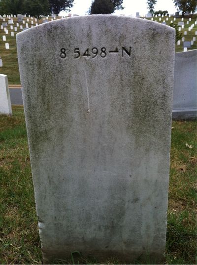 Edwin Ackerman — Headstone Back