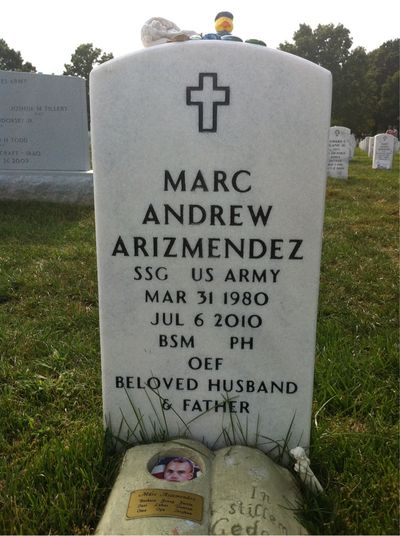 Marc Arizmendez — Headstone Front