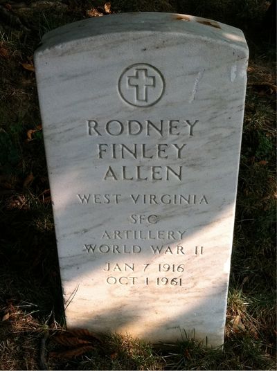 Rodney Allen — Headstone Front