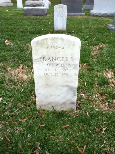 Headstone Back of Charles Wheatley. Arlington National Cemetery.