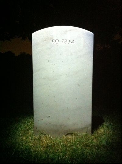 Headstone Back of Henry Joseph "Hank" Daly. Arlington National Cemetery.