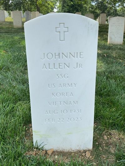 Johnnie Allen — Headstone Front