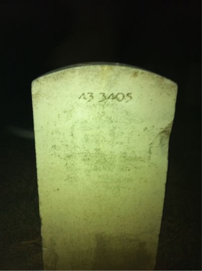 Headstone Back of Irvin Reeves. Arlington National Cemetery.
