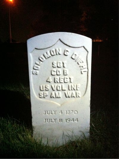 Headstone Front of Cora Diehl. Arlington National Cemetery.