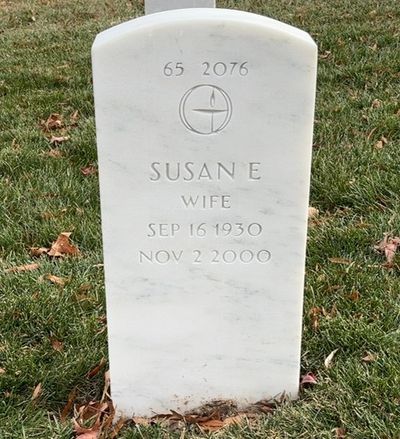Headstone Back of David Feinman. Arlington National Cemetery.