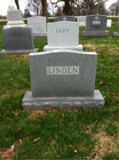 Headstone Back of Henning Linden. Arlington National Cemetery.