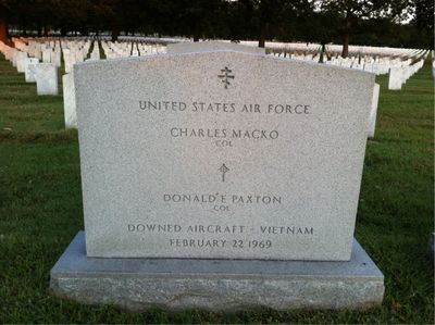 Headstone Front of Charles Macko. Arlington National Cemetery.