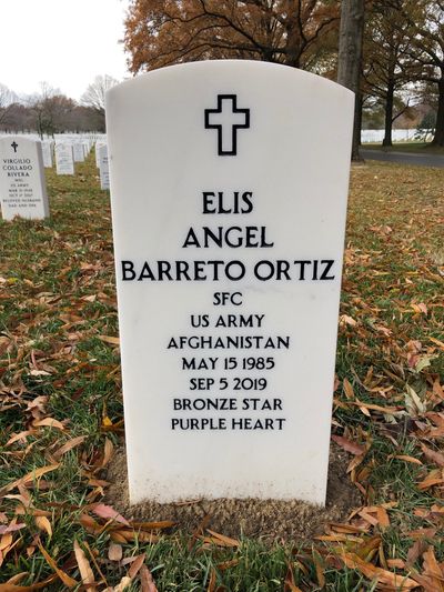 Elis Barreto Ortiz — Headstone Front