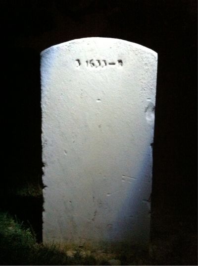Headstone Back of Jerome Flood. Arlington National Cemetery.