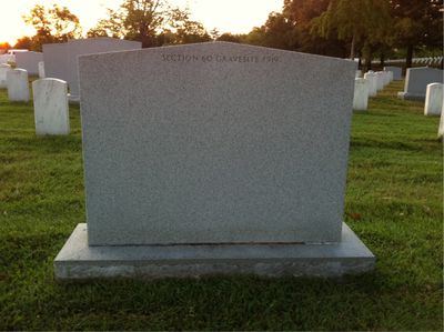 Headstone Back of Charles Macko. Arlington National Cemetery.