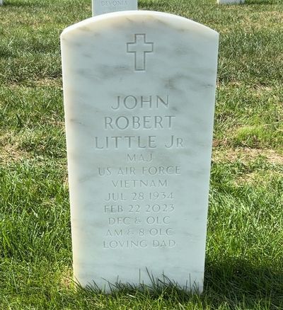 Headstone Front of Cynthia Little. Arlington National Cemetery.