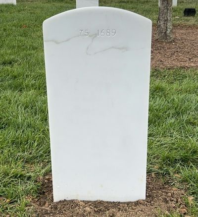 Headstone Back of Joseph Hopko. Arlington National Cemetery.
