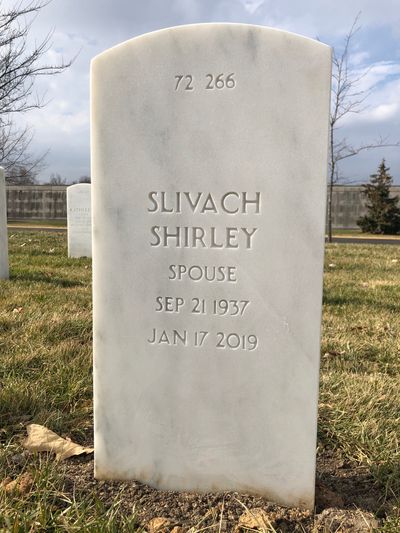 Headstone Back of Lonis Harvey Foster. Arlington National Cemetery.