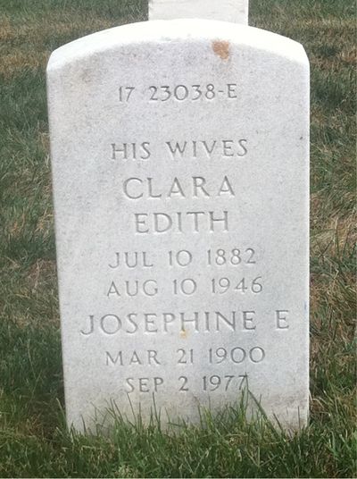 Headstone Back of Abraham Rubin. Arlington National Cemetery.