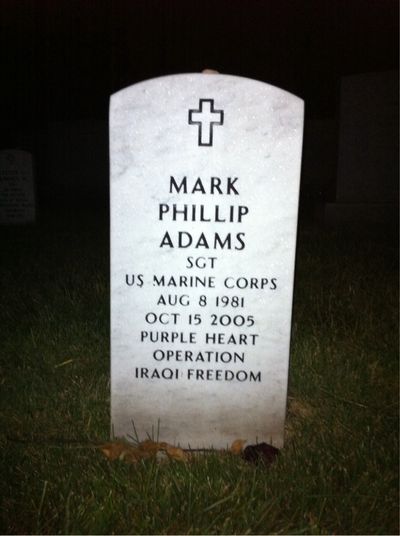 Mark Adams — Headstone Front