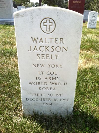 Headstone Front of Margaret Seely. Arlington National Cemetery.