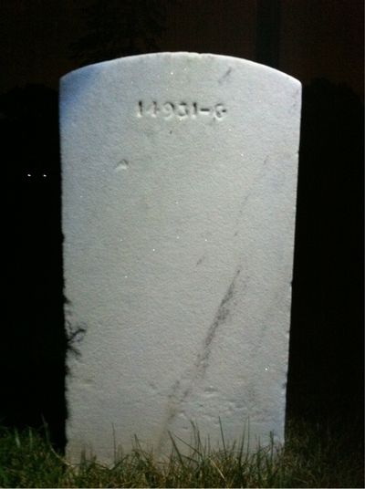 Headstone Back of John Ford. Arlington National Cemetery.