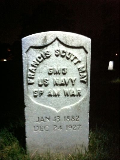 Headstone Front of Emily May. Arlington National Cemetery.