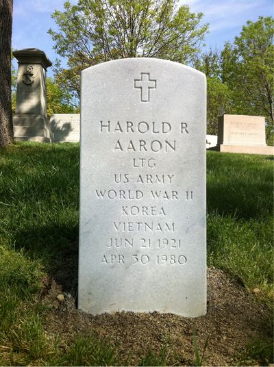 Harold Aaron — Headstone Front