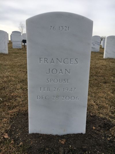 Frances Constant — Headstone Back